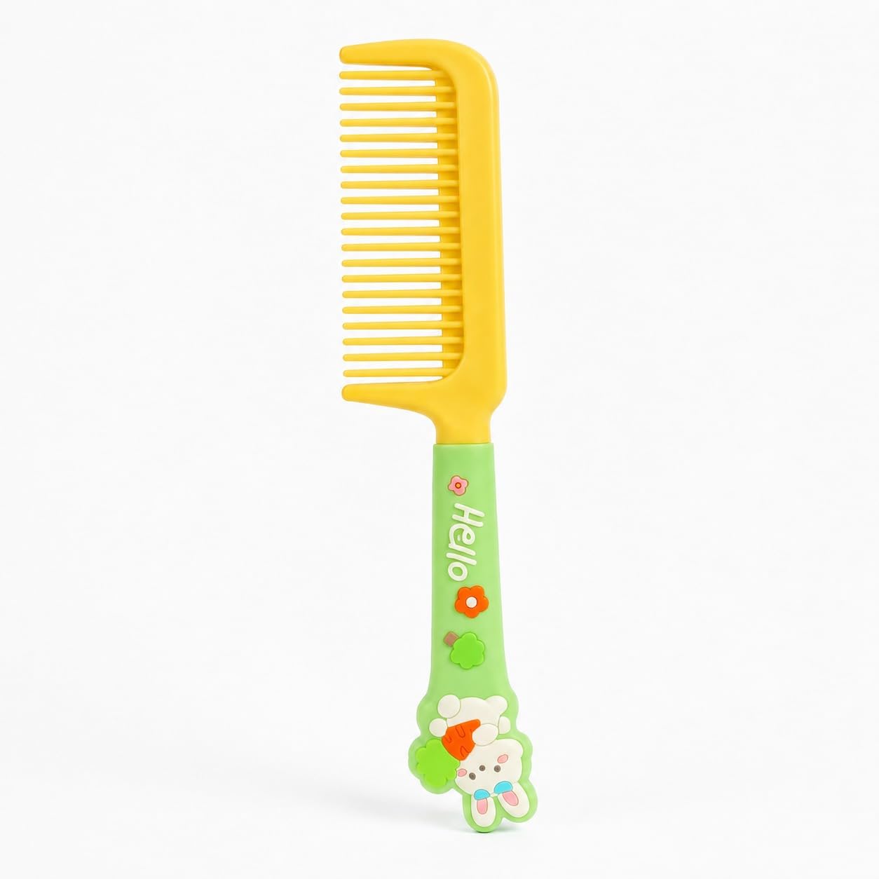 Children Hair Comb for Girls & Boys (yellow) | Cute Cartoon Handle, Gentle Plastic Hair Comb for Children, Lightweight Travel Hair Comb-image-48