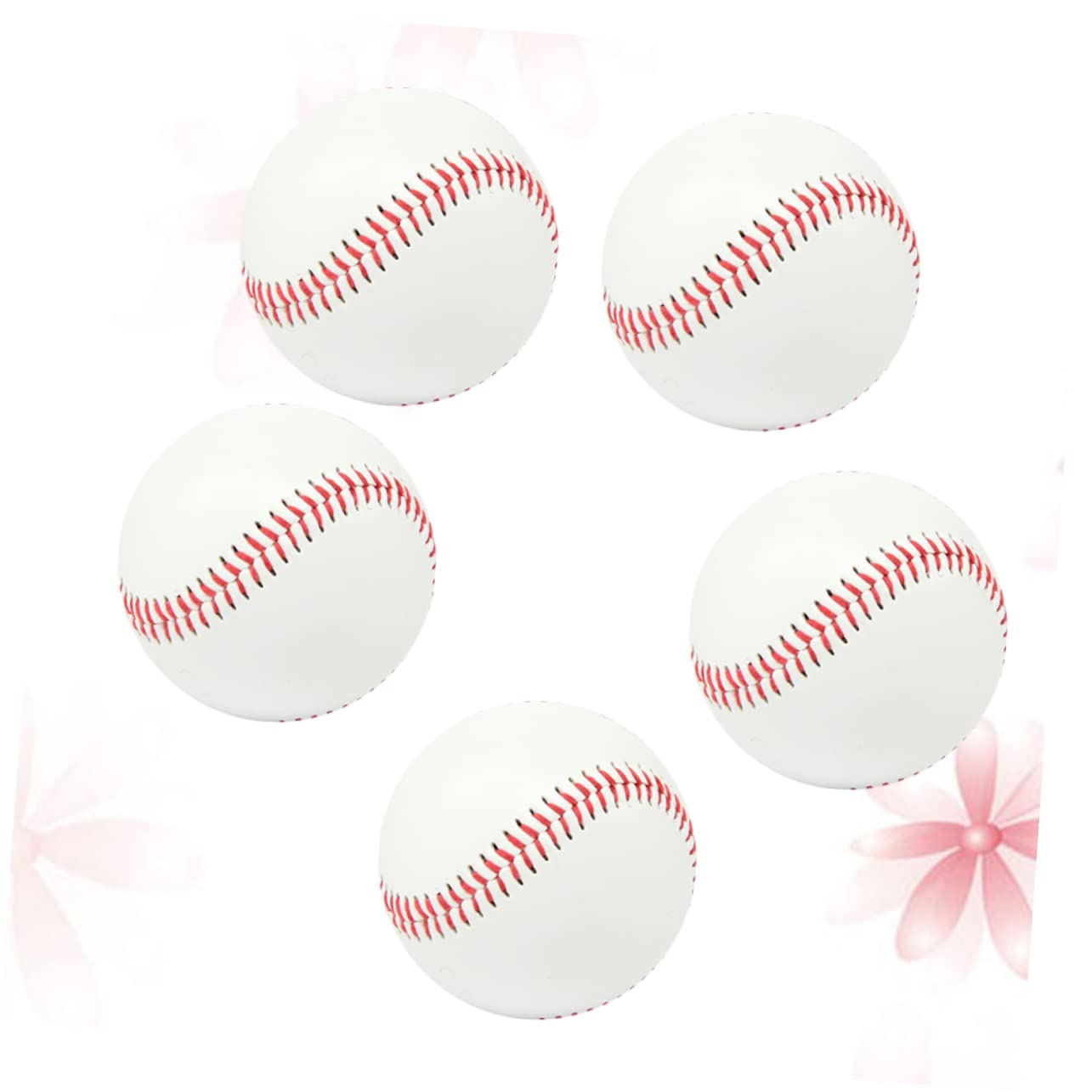 5 Piezas Béisbol Profesional para Entrenamiento Bola de PU Espuma y Resistente Compuesto para Adultos y Jóvenes Interior y Exterior