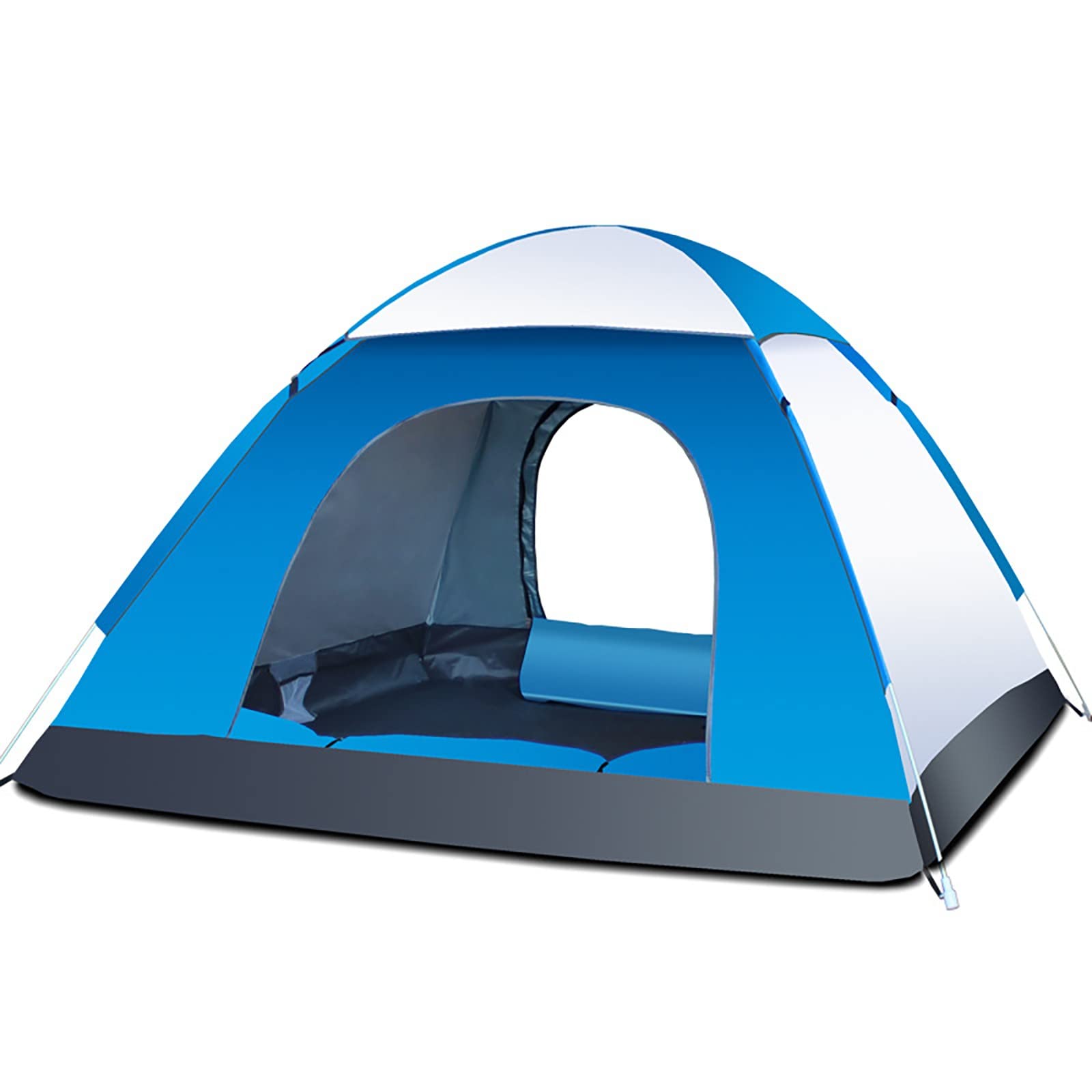 Tenda da spiaggia pop-up, tessuto Oxford 210D, due porte, ben ventilata, adatta per 2-3 persone, ideale per escursioni, campeggio e gite in spiaggia