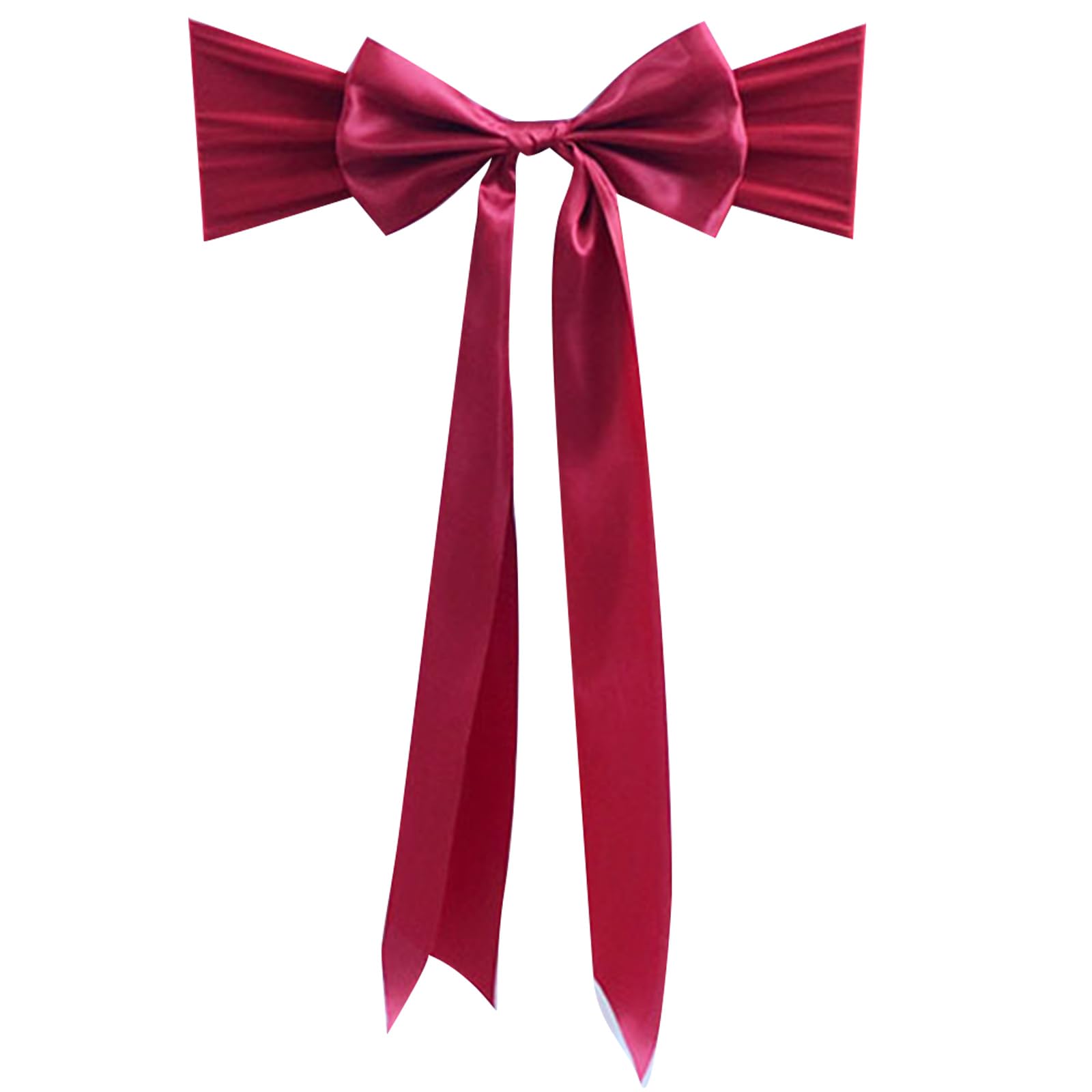 Hsioluted Chair Back Cover Chair Ribbons with Extended Tail Ribbon for Wedding Enhances Event Space Decoration Decorations