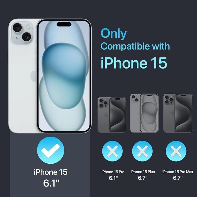 Image of Back Cover for iPhone 15, Cute Curly Wave Case, Shock Proof, Grip, Soft TPU & Girls Stylish, Camera Bump Protector for iPhone 15 (White)