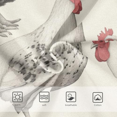 KLL Chicken Black and White Little Boys Cotton Underwear Cute Undies3