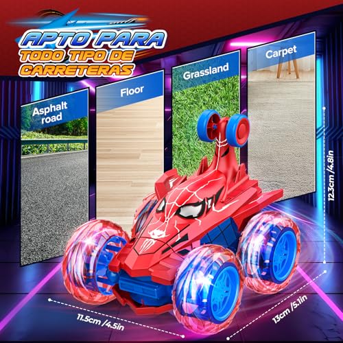 Braxel 360° Flips Remote Control Cars, Kids Toys for 3-12 Year Old Boy Gifts, Boys Toys age 3-9 Girls Birthday Presents, Monster Truck RC Car with LED Lights Outdoor Garden Game - Image 6