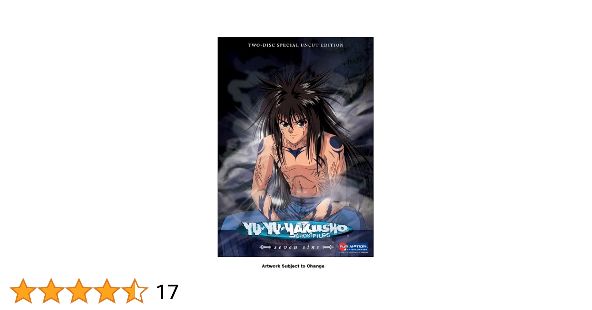 HISASHI RX-72 1～15 DVD BluRay Amazon.com: Yu Yu Hakusho: Seven Sins eps. 85-98 [DVD