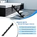 5 Steps Metal Stringer, Steel Stair Stringers for Deck, Step Riser with Tread for Indoor & Outdoor