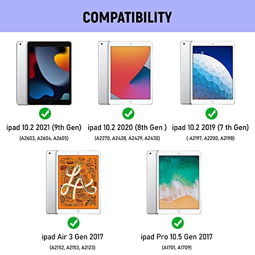 Lielax Case with Keyboard for iPad 9th Generation 2021/8th Gen 2020 /7th 2019 /Air 3/ Pro 10.5 - Image 2