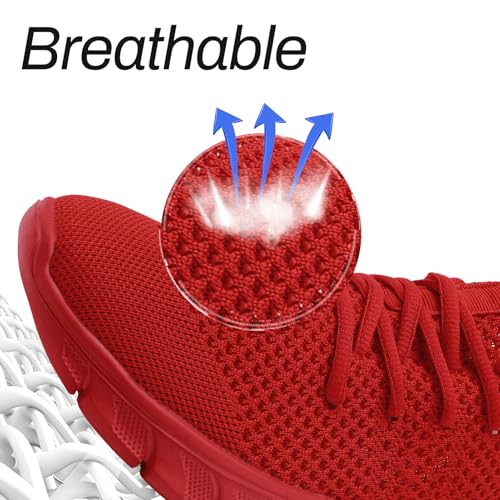 Image of Men Running Tennis Shoes Gym Fashion Sneakers Walking Workout Shoes Athletic Slip on Breathable Mesh Comfortable Lightweight Casual Sport Shoe