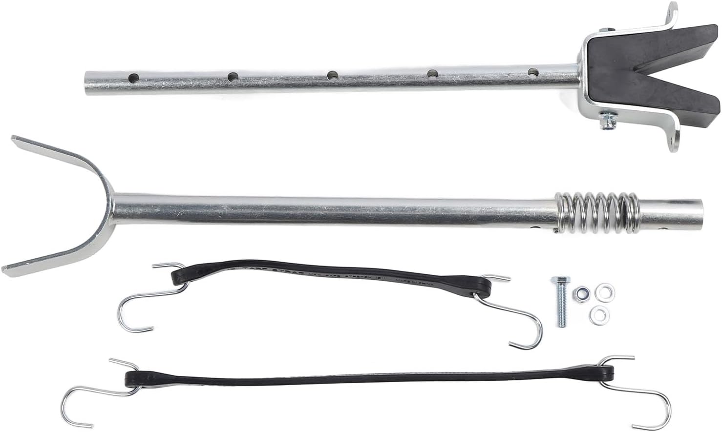 Boat Transom Saver with Spring, 20.28-28.94in Adjustable Outboard Motor Support Bracket – Secure Trailer Mount for Engines up to 150HP