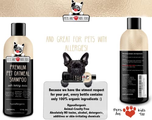 Pet Oatmeal Anti-Itch Shampoo & Conditioner in One! Smelly Puppy Dog & Cat Wash! Relief for Allergies, Itchy, Dry… - Image 5