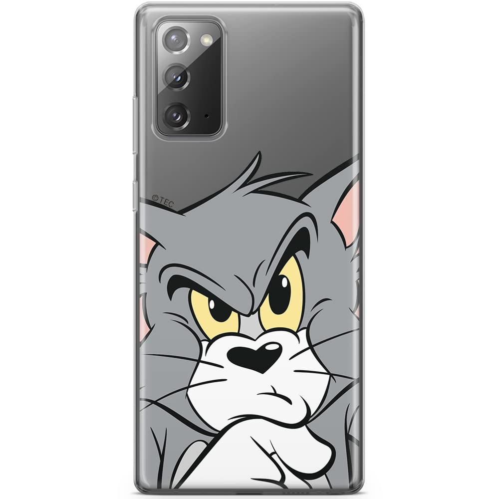 ERT GROUP Mobile Phone case for Samsung Galaxy Note 20 Original and Officially Licensed Tom and Jerry Pattern Tom 001 optimally adapted to The Shape of The Mobile Phone, Partially Transparent