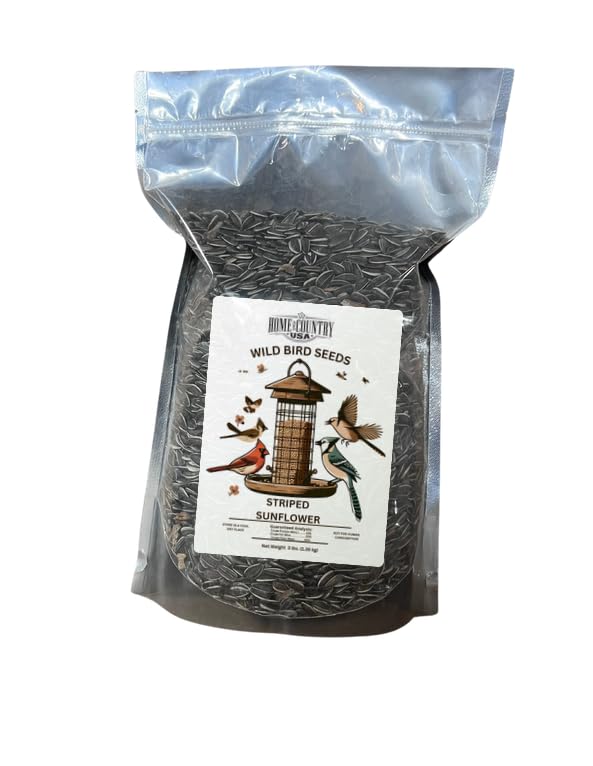 Striped Sunflower Bird Seed - 3 lbs Bag Ideal for Wild Bird Food, for Attracting Songbirds and More.