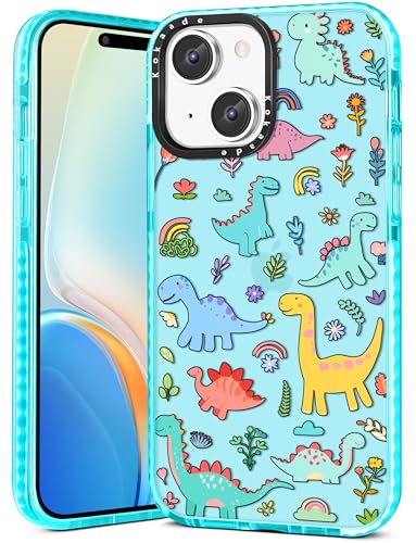 Coque pour iPhone 13 mignon motif dinosaure : cadeau idéal fille