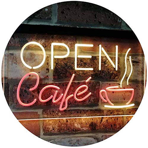 Advpro Café Open Coffee Kitchen Decoration Bar Beer Dual Color Led Neon Sign Red & Yellow 12" X 8.5" St6S32-I2011-Ry #TOP19
