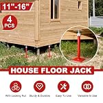 11-16" House Floor Jacks, 6613LBS Screw Jacks Post, Basement Jacks - Image 7