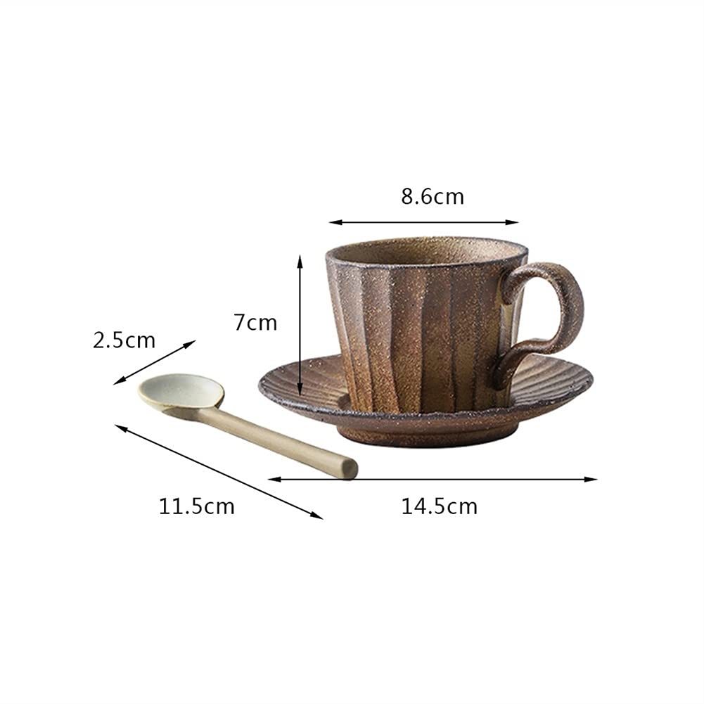 Set di tazzine da caffè in porcellana, tazze da tè in porcellana, tazze da tè pomeridiane, lussuose riutilizzabili e piattino, tazze da caffè grandi, tazze da cappuccino, tazze da latte, tazze da frul