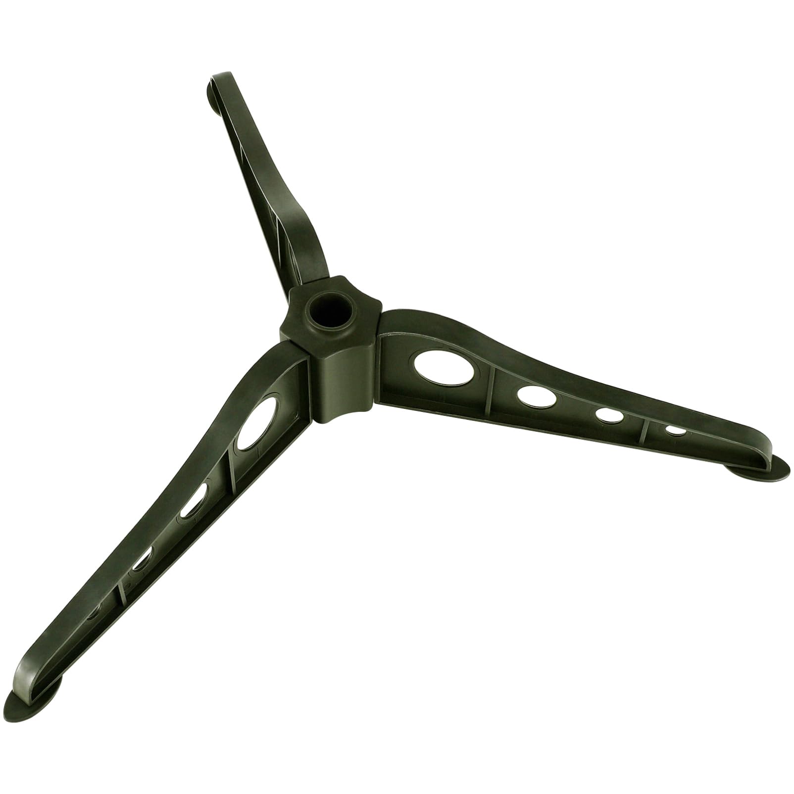 BESPORTBLE Detachable Christmas Tree Stand, Artificial Xmas Tree Holder, Green ABS Base for 1.5m Artificial Tree, Foldable Design for