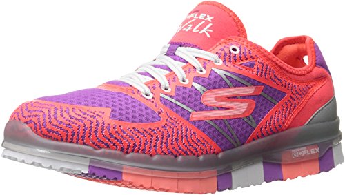 Skechers Performance Women's Go Flex-Momentum Walking Shoe,Hot Pink/Purple,8 M US