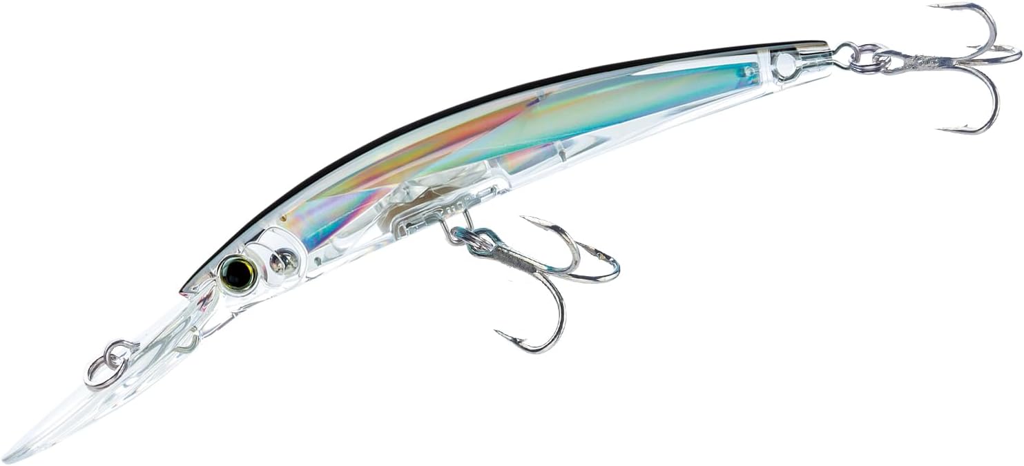 Yo-Zuri Crystal 3D Minnow Deep Diver Lure, Silver Black, 5-1/4-Inch