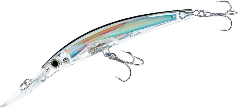 Yo-Zuri Crystal 3D Minnow Deep Diver Lure, Silver Black, 6-Inch