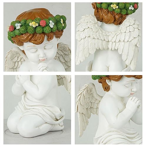 Statues d'ange de jardin extérieur résine抗面变色 - 7