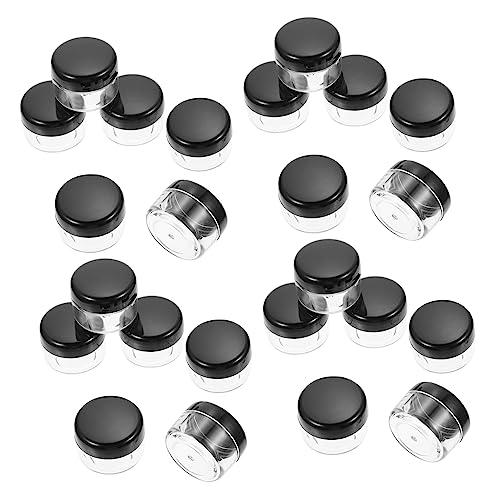 PATKAW 2 Juegos Botella Redonda Dispensando Dispensador De Jabón Automático Líquido Botellas De Champú Recargables Botellas De Brillo De Labios Gel De Polivinilo Black 50 Uds * 2
