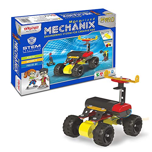 Image of MECHANIX - 5 DIY, Educational, Learning, Stem, Building and Construction Toys & DIY Stem and Steam Education Metal Construction Set (Motors & Gears) for Boys & Girls (Robotix - 0)
