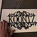 Personalized Metal Name Sign, Outdoor Hanging Front Door Family Last Name Signs, Garden Monogram, Custom Wedding Gift Sign, Wall Art Decor Ornament, Housewarming, Gifts for Hostess (14 inches length)