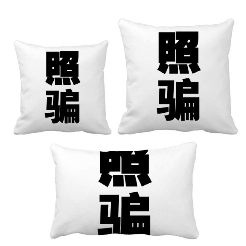 Parure de coussin avec citation chinoise DIYthinker pour salon