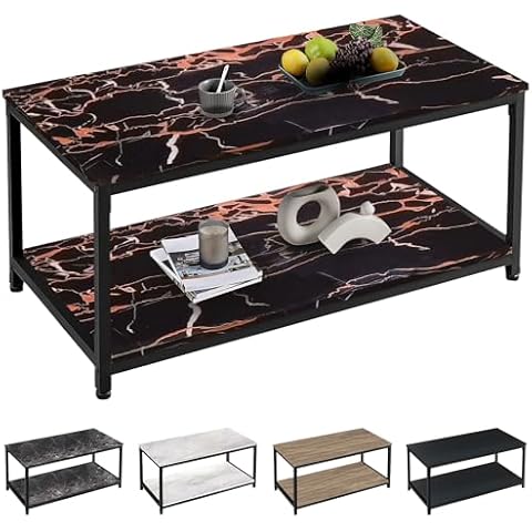 SG Traders Industrial Coffee Table with Storage Cover