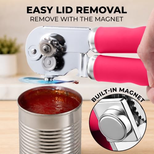 Image of Zulay Kitchen Stainless Steel Swing Open Manual Can Opener Comfortable Grip