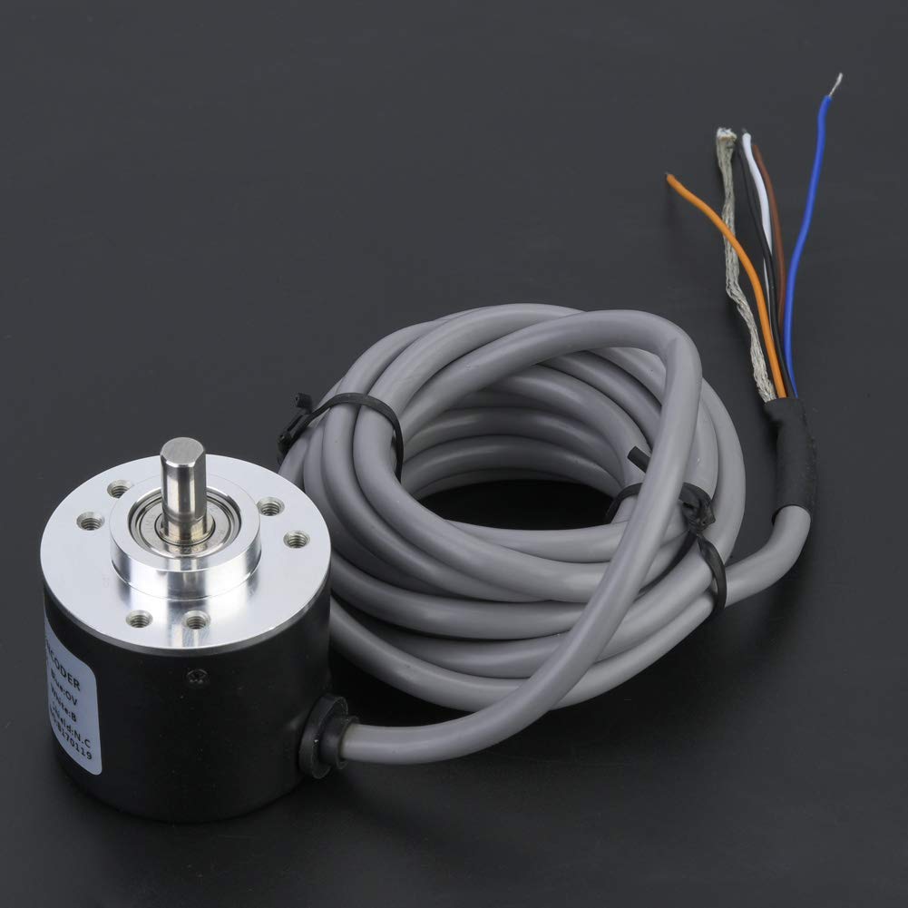 Encoder Rotativo Incrementale E6B2-CWZ6C 600P/R DC 5-26V Uscita NPN 38mm per Automazione Industriale con Cavo 2m per Controllo Motore e Posizionamento Preciso