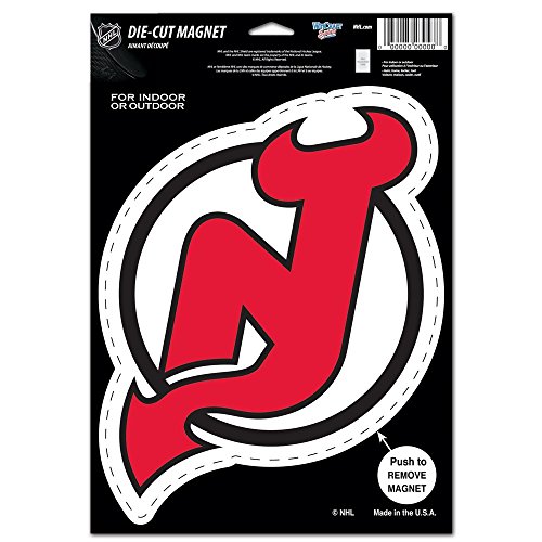 Wincraft NHL New Jersey Devils Die Cut Logo Magnet, 6.25