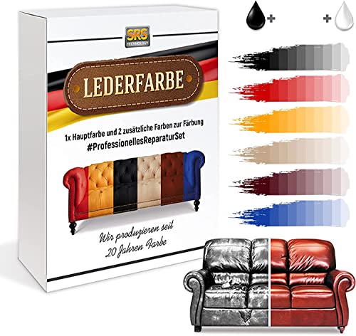 Kit réparation cuir marron 500ml pour canapé et fauteuil en similicuir