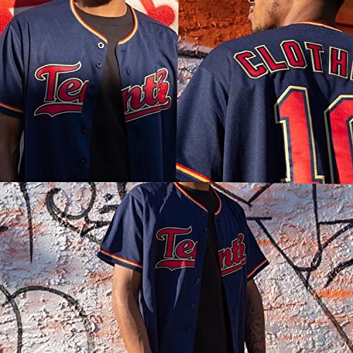 Camisetas personalizadas de béisbol con botones, camiseta bordada para hombres, mujeres y jóvenes miniatura 2