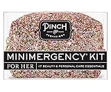 Pinch Provisions Minimergency Kit, For Her, Includes 17 Must-Have Emergency Essential Items, Compact, Multi-Functional Pouch, Gift for Parties and Birthdays