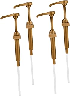 PRETYZOOM 4pcs Syrup Extrusion Head Syrup Dispenser Pump Salad Plastic Dispenser Pumps Oyster Sauce Pump Shampoo Conditioner Pump Syrup Pump Drink Flavoring Pumps Coffe Bar Ketchup Coffee Pp