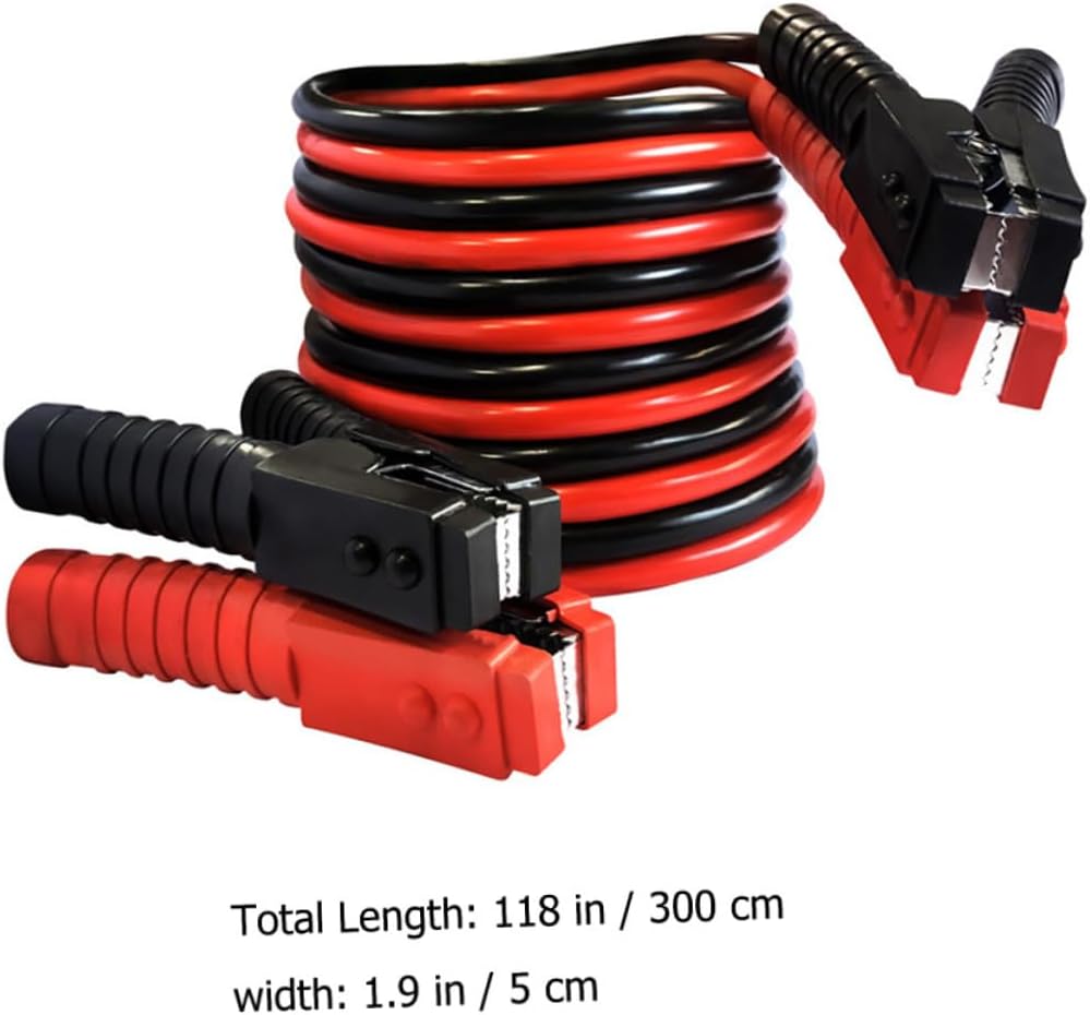 2500a Fit Wire Clip Car Jumper Cable Booster Cables Insulated Rubber Clamps for Automotive Battery