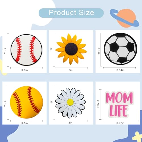 Image of Lckaey Rubber Beach Bag Accessories-PVC Rubber Totes organizer Sport Charms- for Purse Bogg Inserts