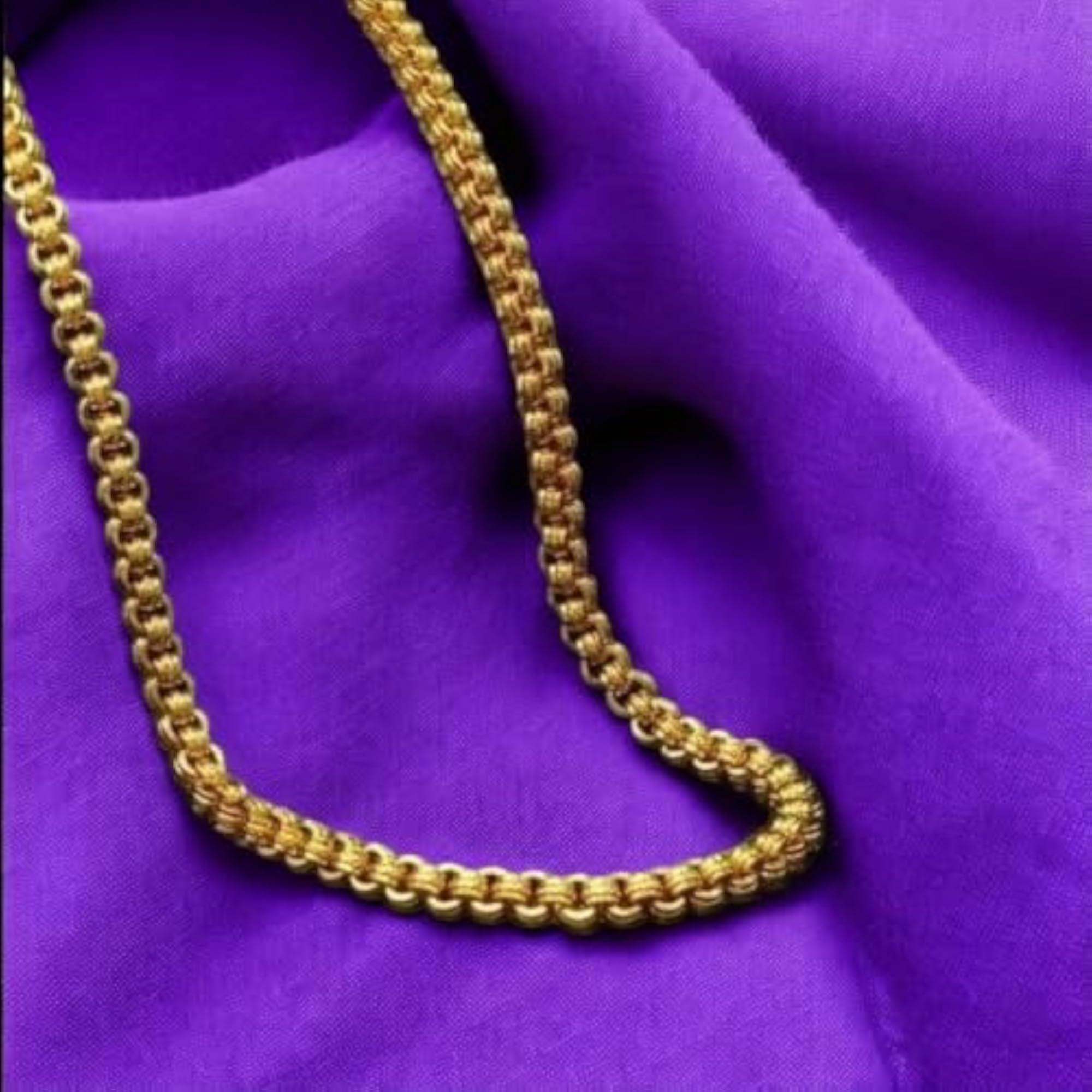 Traditional 1 Gram Plated Chain, 24 Inch
