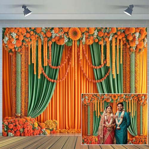 Fondo fotográfico indio para Pooja 10x8ft miniatura 1