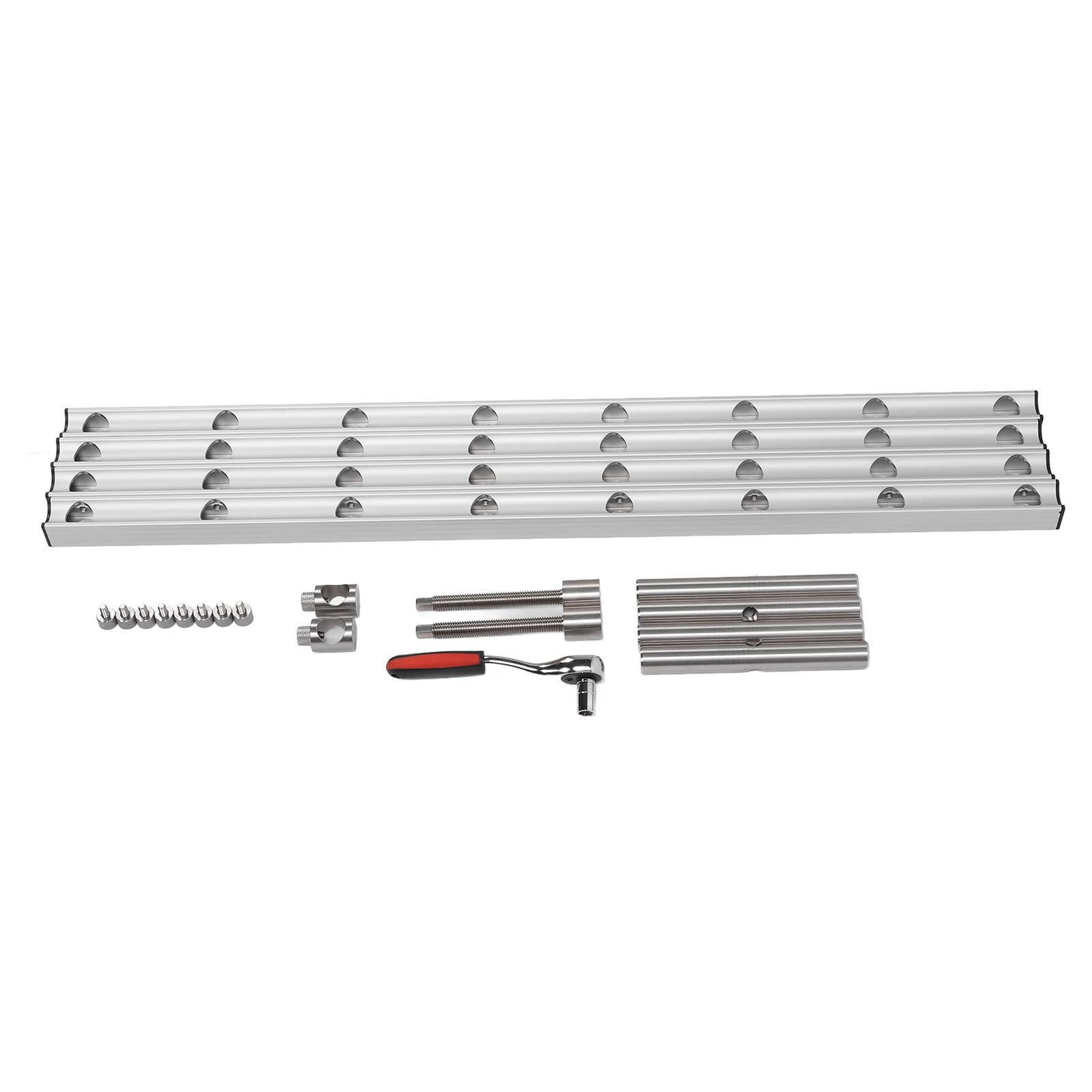 Cocoarm Zacisk do Szybkiego Panelu Zacisk do Szafek Ciśnieniowych ze Stopu Aluminium 640 Mm Pojemność od 10 110 Mm Grubość Płyty 499 Kg Siła Szybkiego Zwalniania Obróbki Drewna Przy Produkcji Mebli