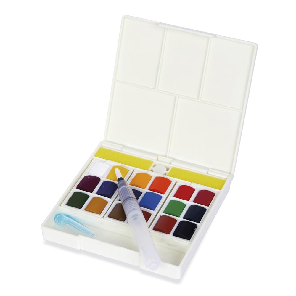 BOITE AQUARELLE MAIN LIBRES 18 1/2 GODET