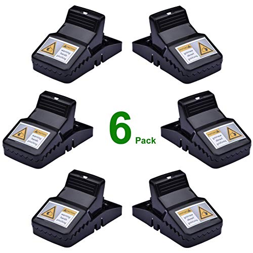 Preisvergleich Produktbild OK5STAR Mausefallen - 6er Pack, Rattenfallen aus Kunststoff Hochempfindlicher Mausefänger, sicher - effektiv - hygienisch