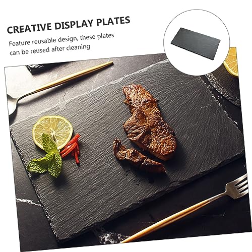 Platos aislados para sushi Veemoon 2 pcs negro miniatura 7