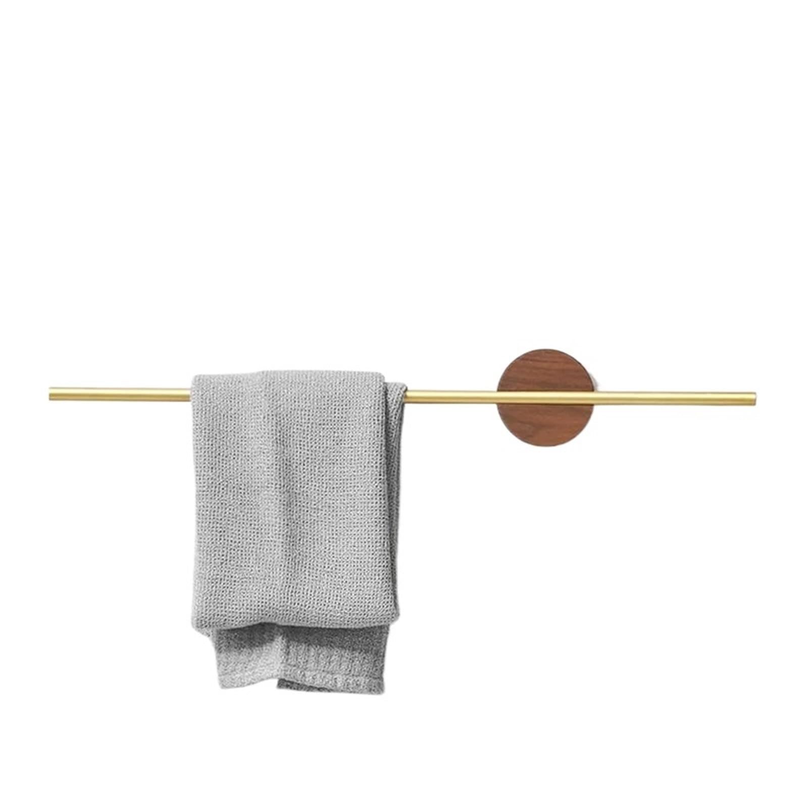 40/50cm Towel Rack Hanger Bath Holder Wood Wall Hanging Bar Bathroom Shelf Kitchen Storage RacK Home Accessory