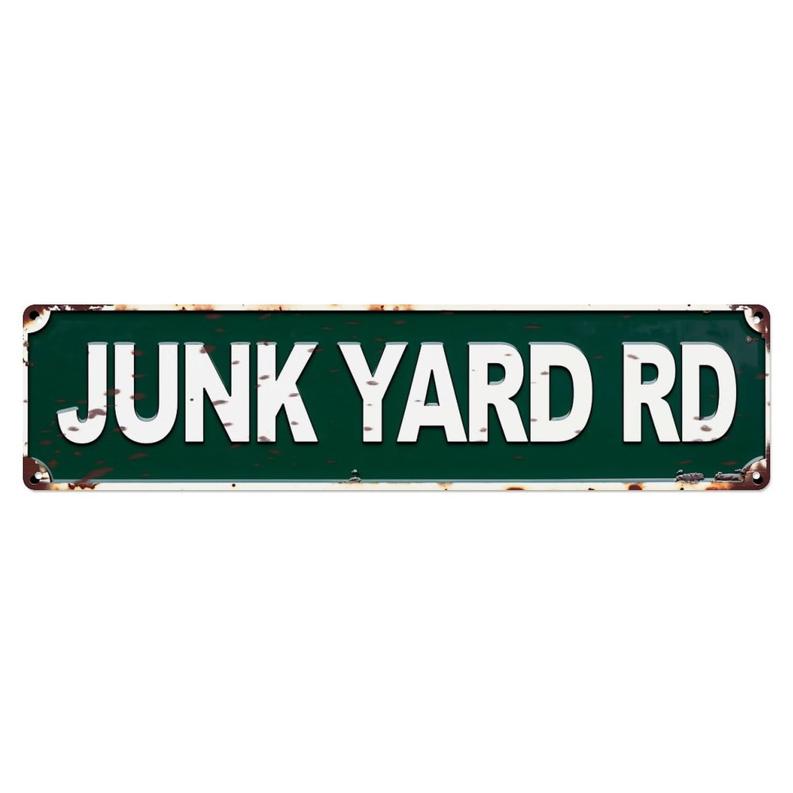 Junk Yard Rd Street Sign Metal Tin Sign Plaque