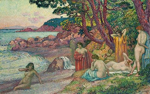 Image Sur Toile Baigneuses au Benat 60x90cm pour habiller un mur vide sans reflets