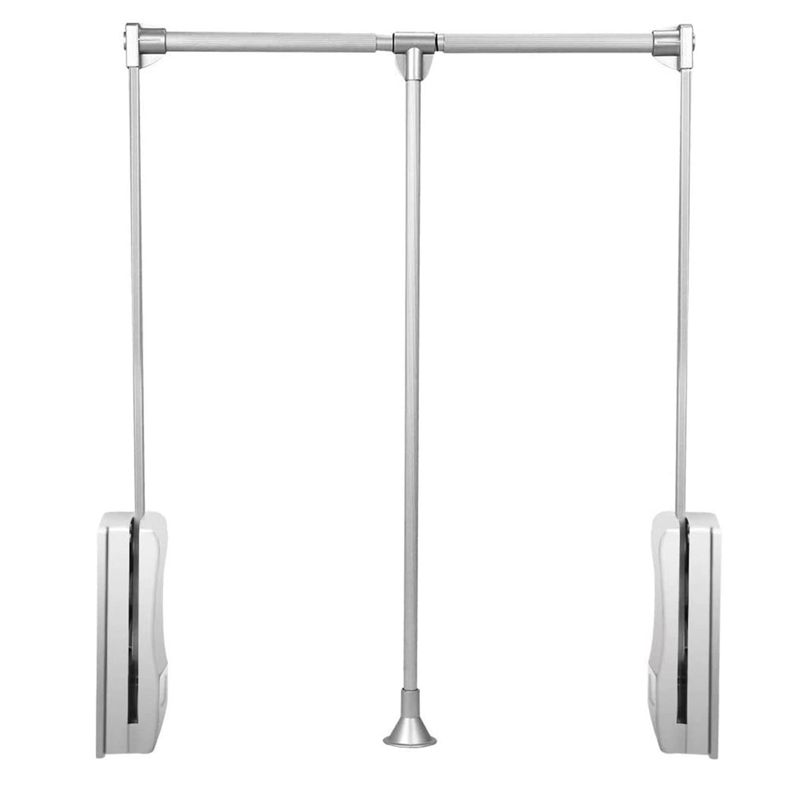 AYCDL Pull Down Closet Rod,Adjustable Heavy Duty Pull Down Closet Rod - Aluminum Hanger 49-122 cm, Space-Saving Wardrobe Lift Rail Organizer for Efficiente & Easy Acc,520-670mm