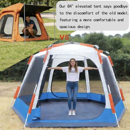 Carpa de camping para 6 personas, impermeable y resistente al viento miniatura 7
