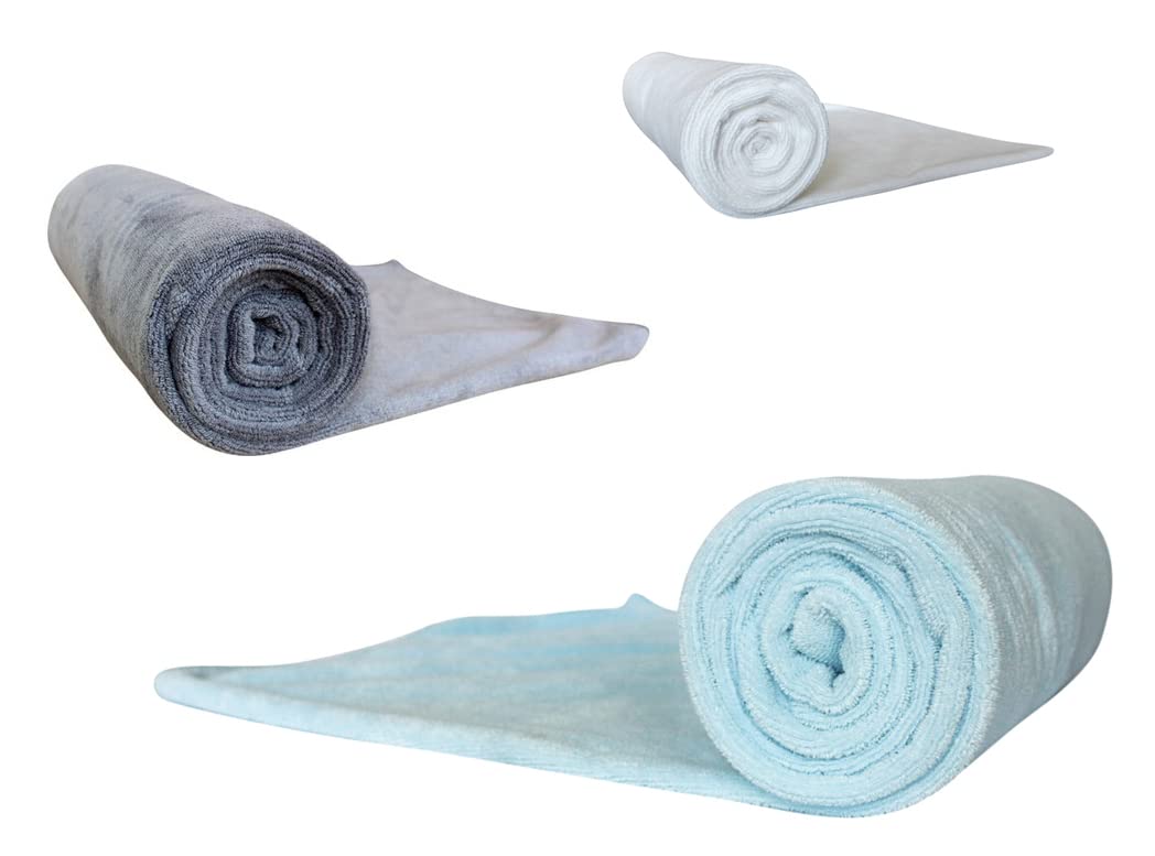 Immaculate Textiles XL Premium Microfibre Hair Drying Towel/Turban/Wrap - 130x65cm (51x25in) - 400GSM : Super Soft, Extra Long, Anti-Frizz & Highly Absorbent : Straight, Curly, Fine & Wavy Hair